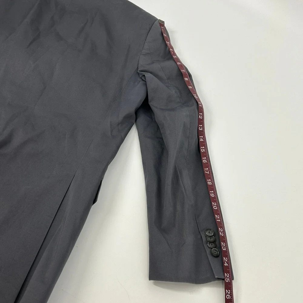 John Varvatos USA Blazer Jacket Sport Coat Men's 42R Gray 2 Button